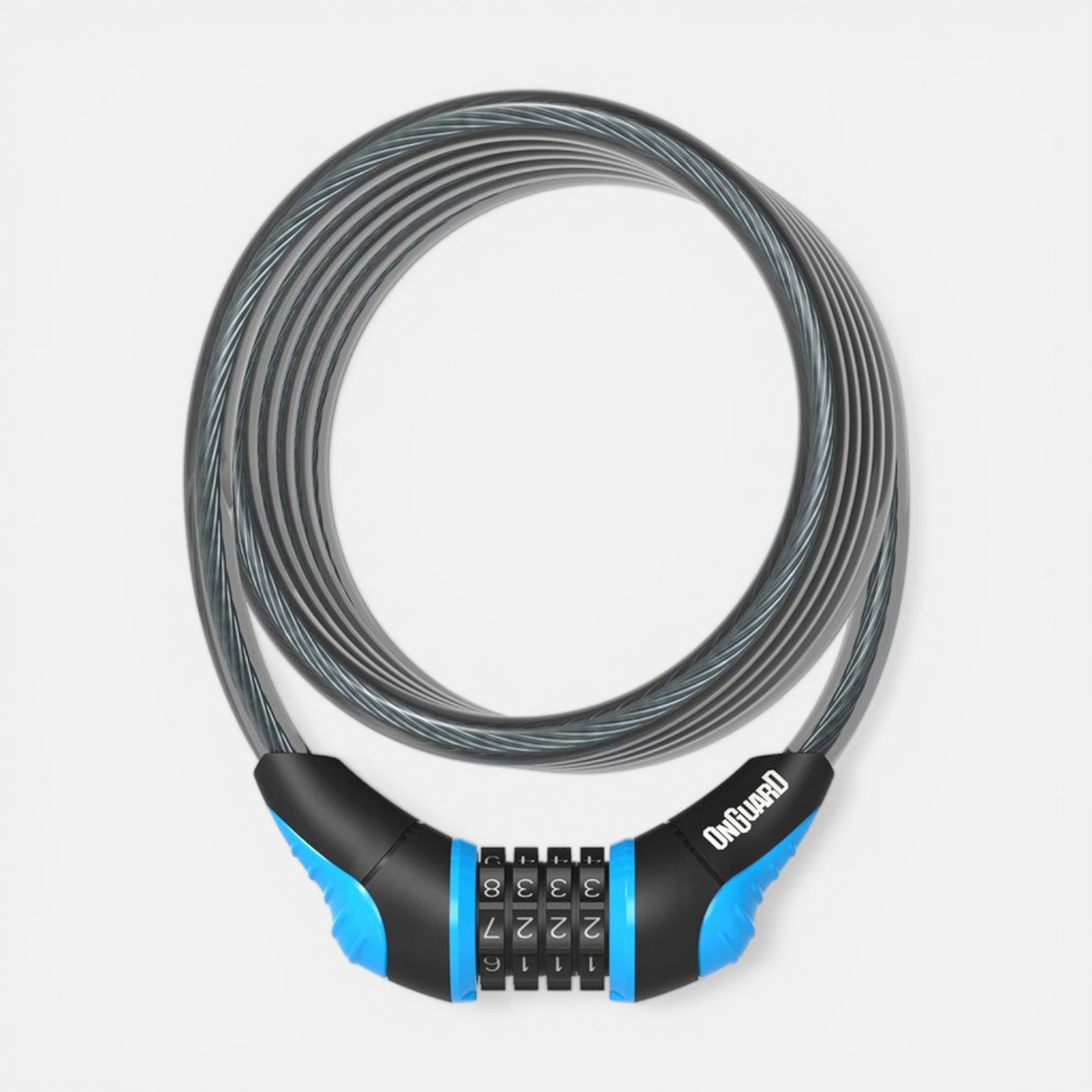 Antivol OnGuard Neon Coil Combo – 180 cm bleu