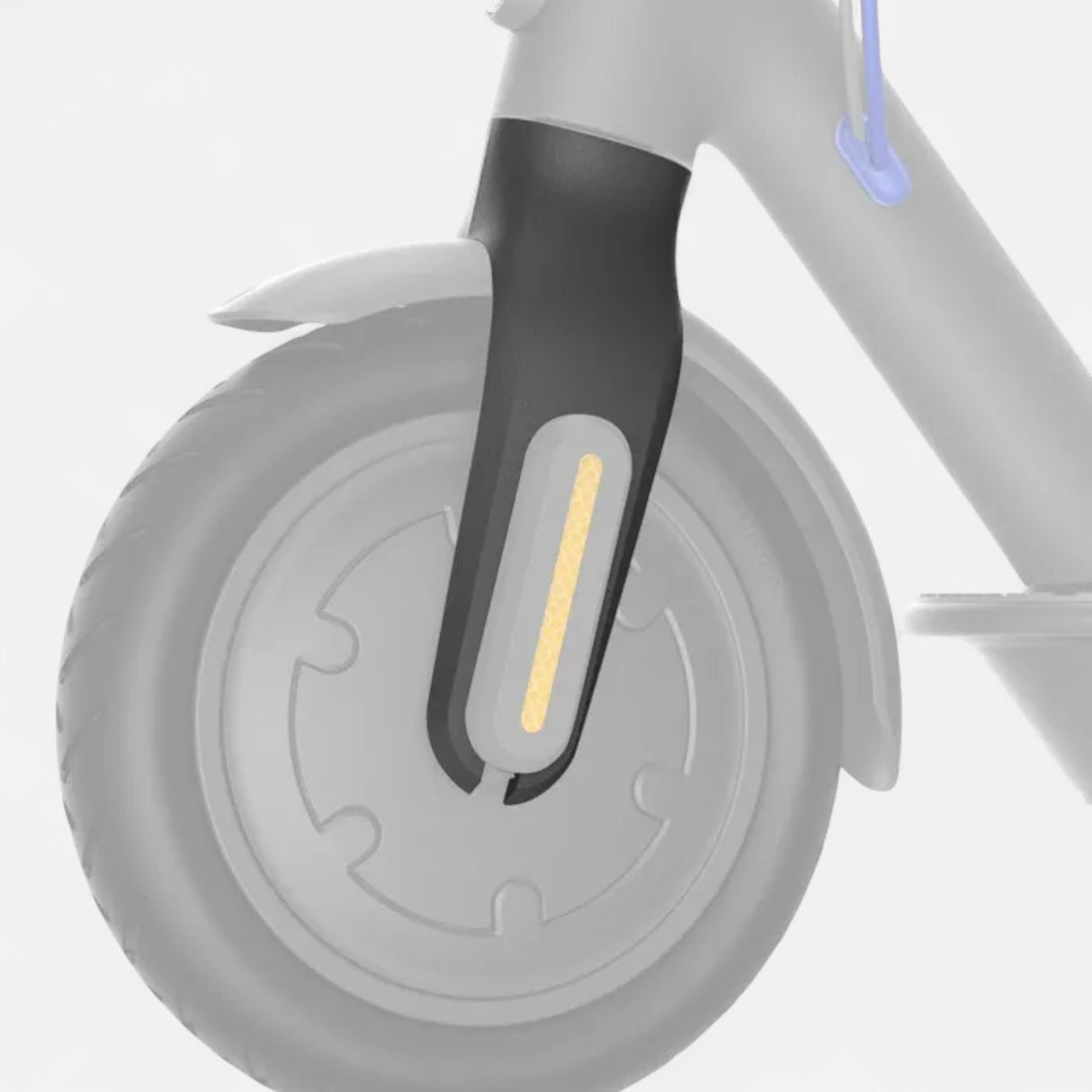 Schwarze Kunststoff-Gabelabdeckung für Xiaomi Mi 3