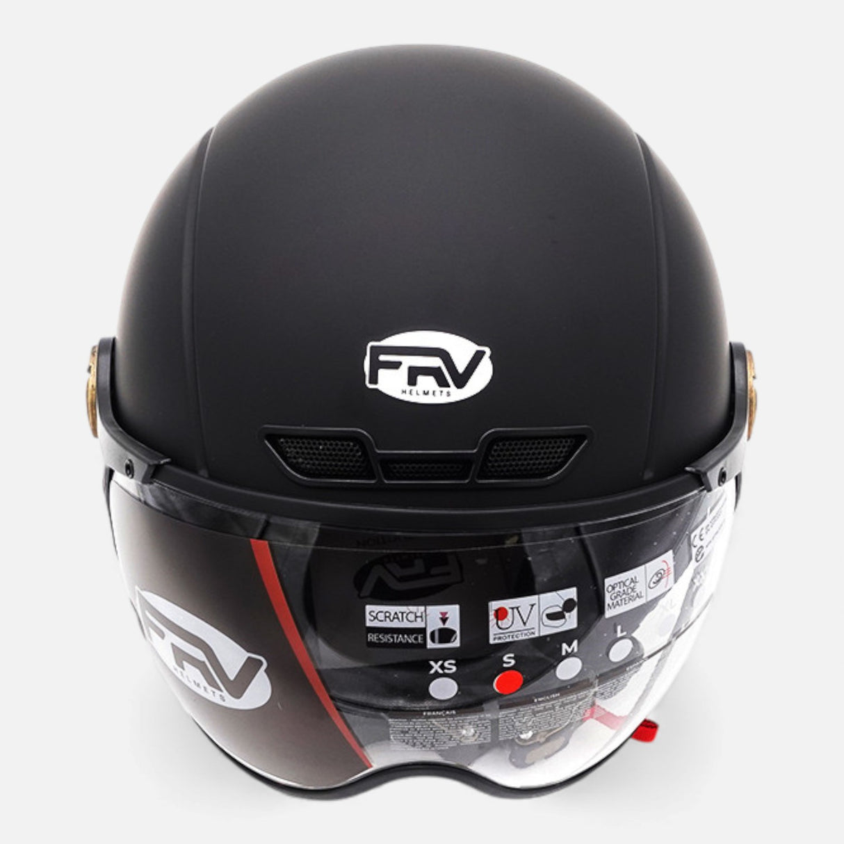 Casque JET FRV – Noir mat