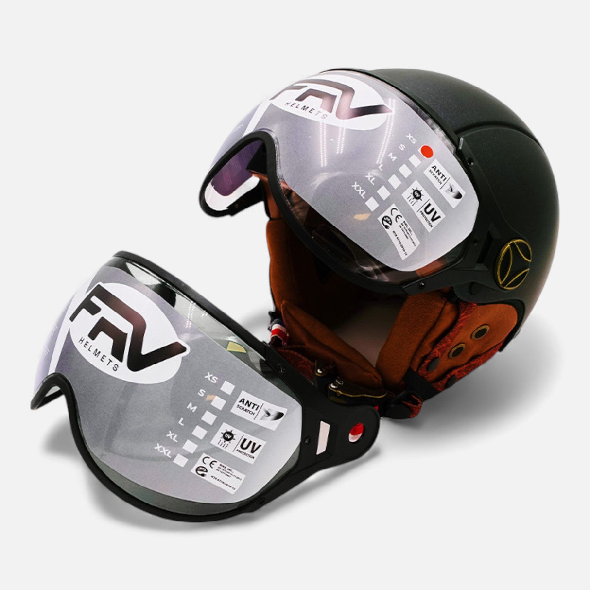 FRV JET Helm – Chameleon Mattgrün