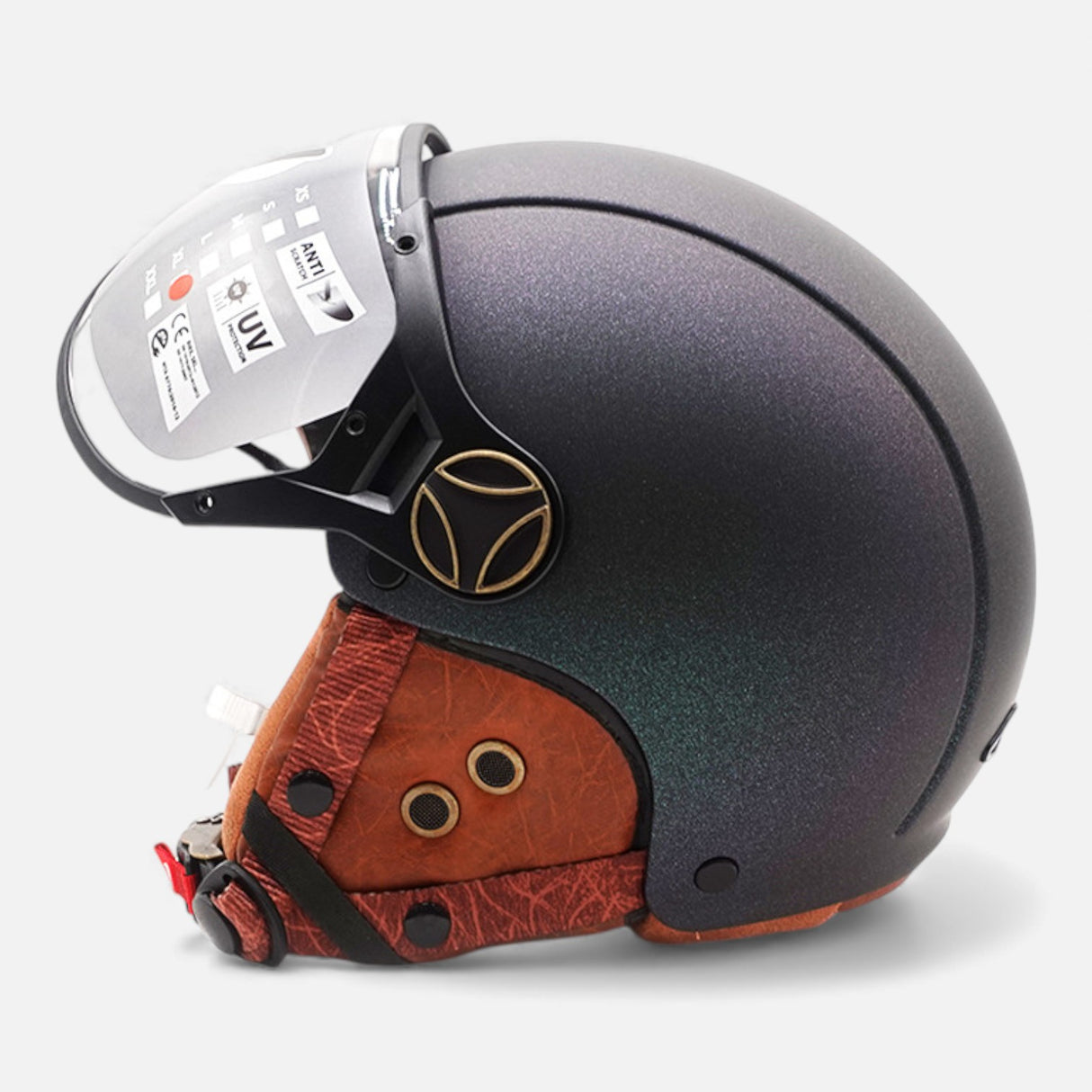 FRV JET Helm – Chameleon Mattgrün