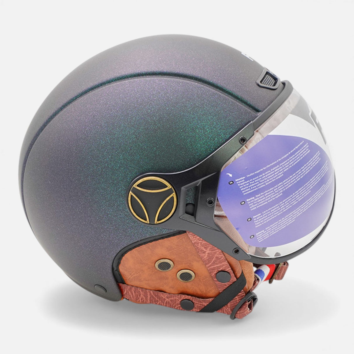 FRV JET Helm – Chameleon Mattgrün
