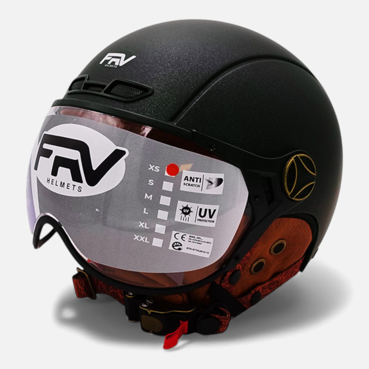 FRV JET Helm – Chameleon Mattgrün