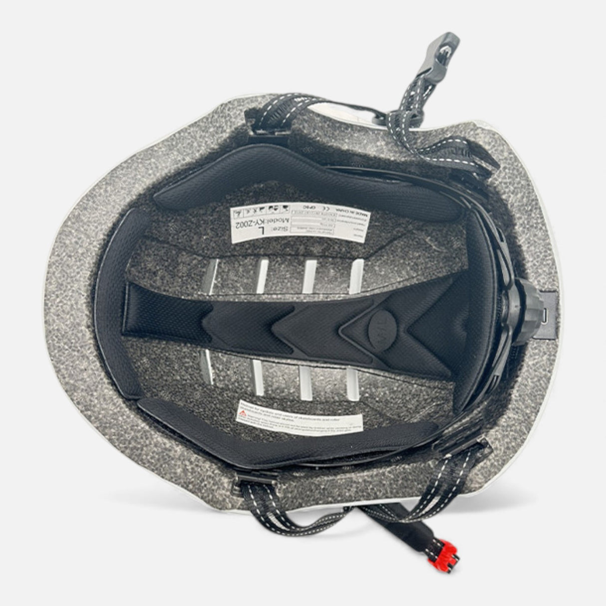 Casque trottinette – Blanc LED