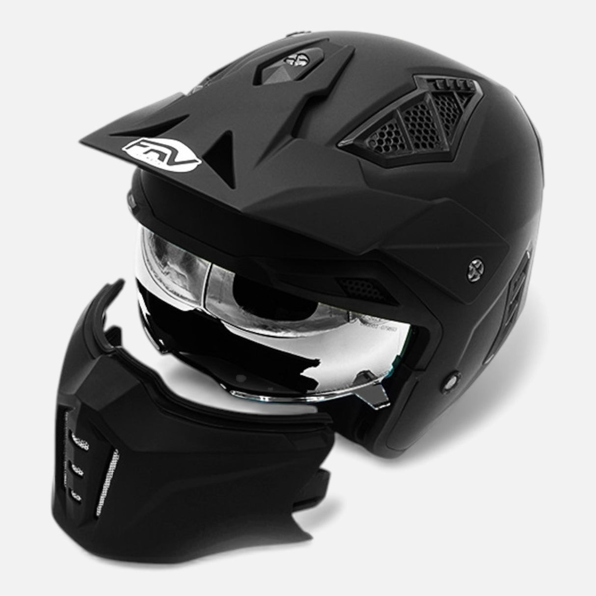 Casque Street FRV Panther – Noir mat