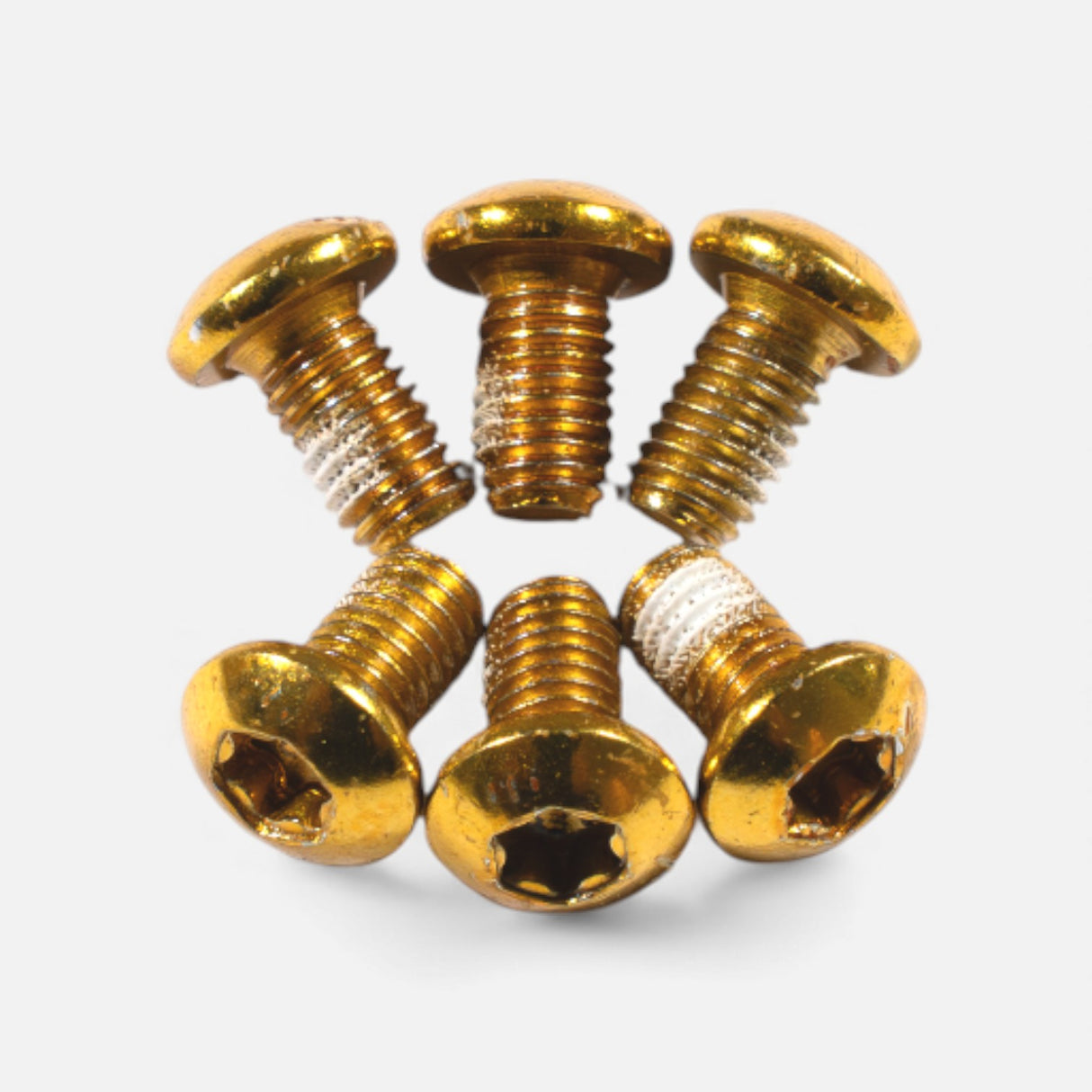 Kit vis disque frein M5x10 mm (x6) – Or, trottinette & vélo