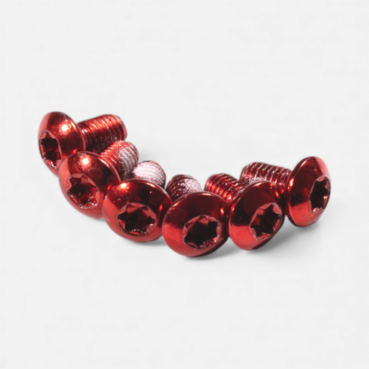 Kit vis disque frein M5x10 mm (x6) – Rouge, trottinette & vélo