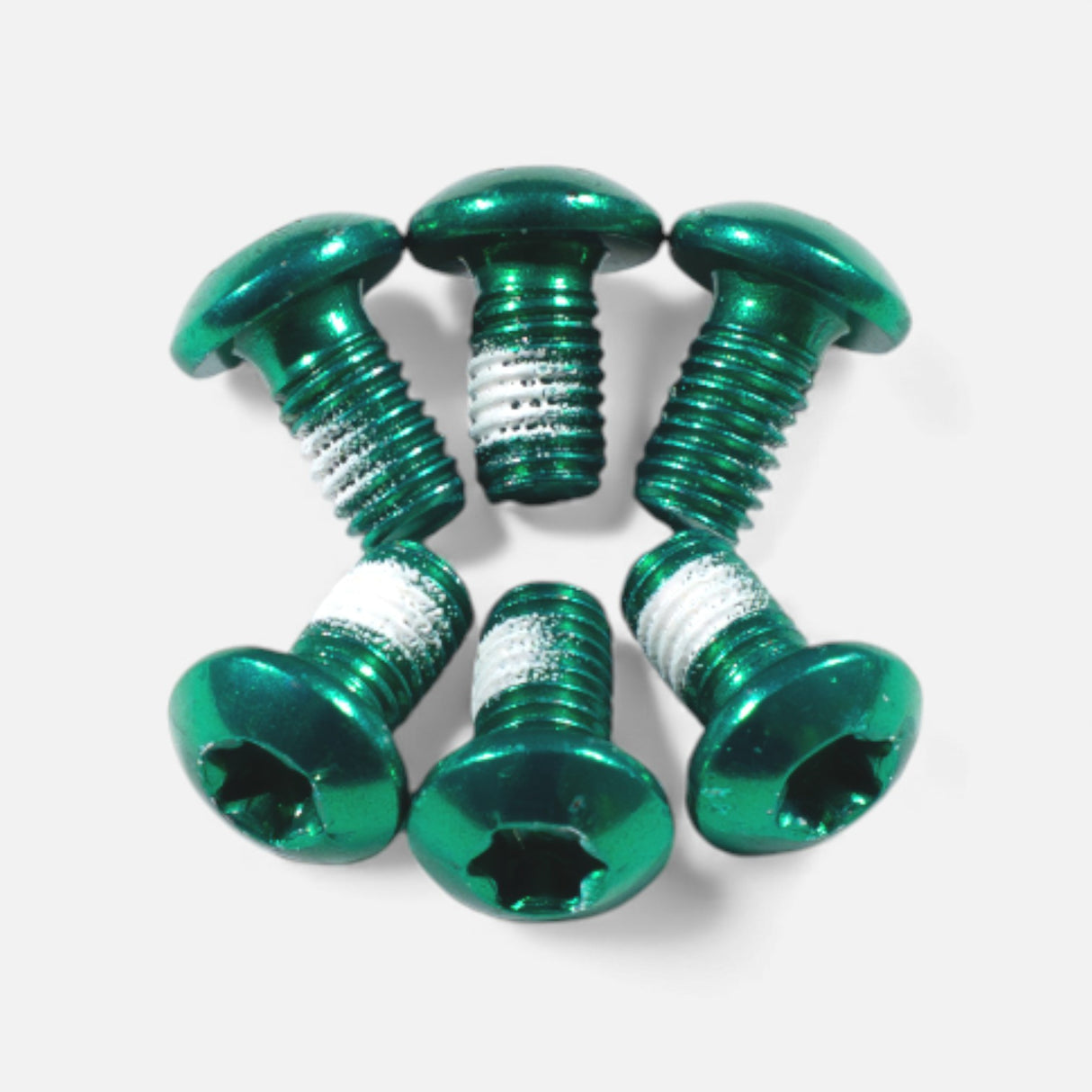 Kit vis disque frein M5x10 mm (x6) – Vert, trottinette & vélo