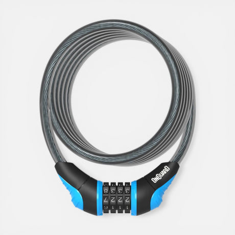 Antivol OnGuard Neon Coil Combo – 180 cm bleu 
