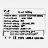 Batterie Ewheel 36V 12,8Ah - Xiaomi Pro, Pro 2 