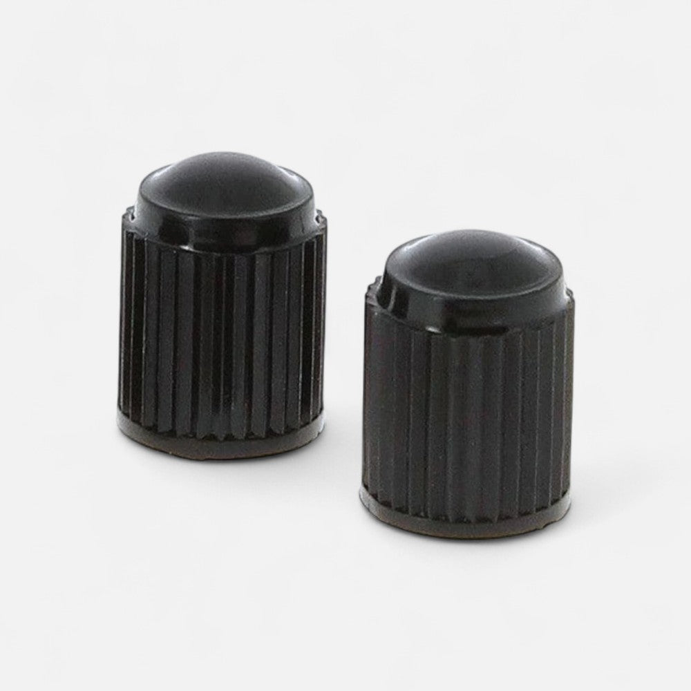 Bouchons de valve universels (x2) – Noirs, trottinettes, vélos, autos