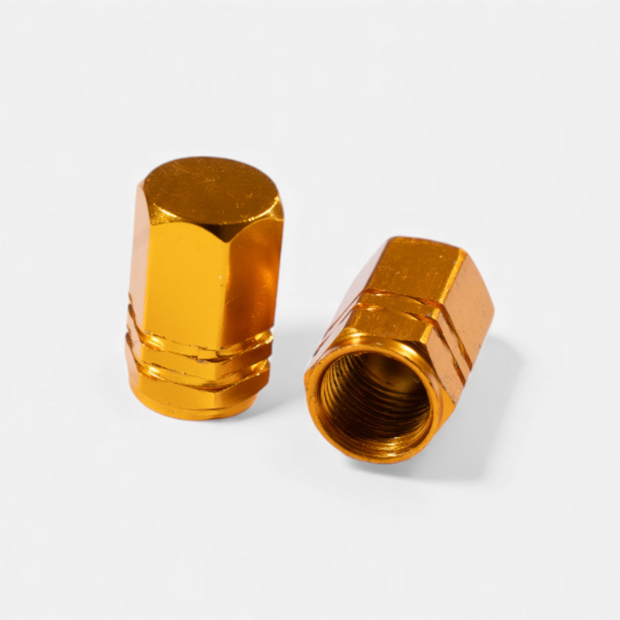 Bouchons de valve or en aluminium (x2) – Trottinette, vélo, voiture