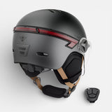 CASR Helm LED-Leuchte Anthrazitgrau Matt