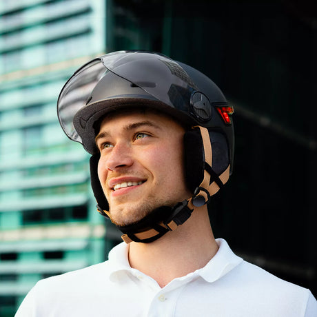 CASR Helmet Led Glow Anthracite Grey Matte