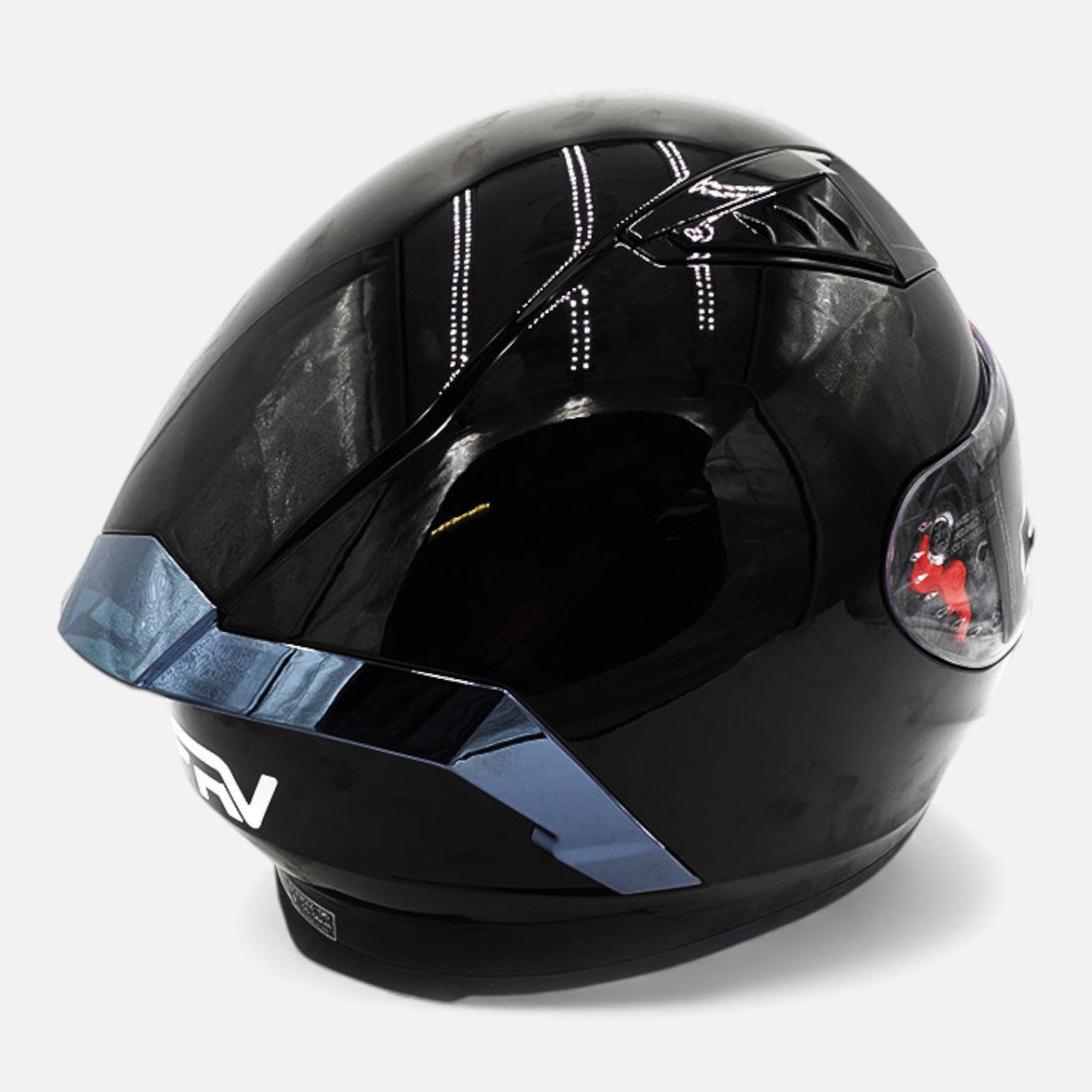 Casque intégral FRV noir brillant