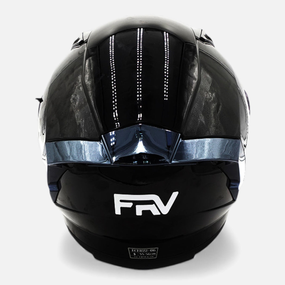 Casque intégral FRV noir brillant