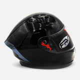 Casque intégral FRV noir brillant