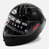 Casque intégral FRV noir brillant