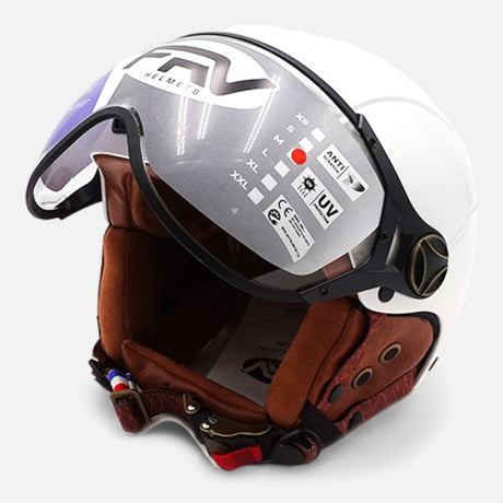 Casque JET FRV – Blanc brillant