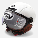 Casque JET FRV – Blanc brillant
