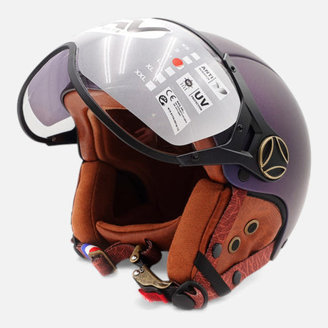 Casque JET FRV – Bleu mat caméléon