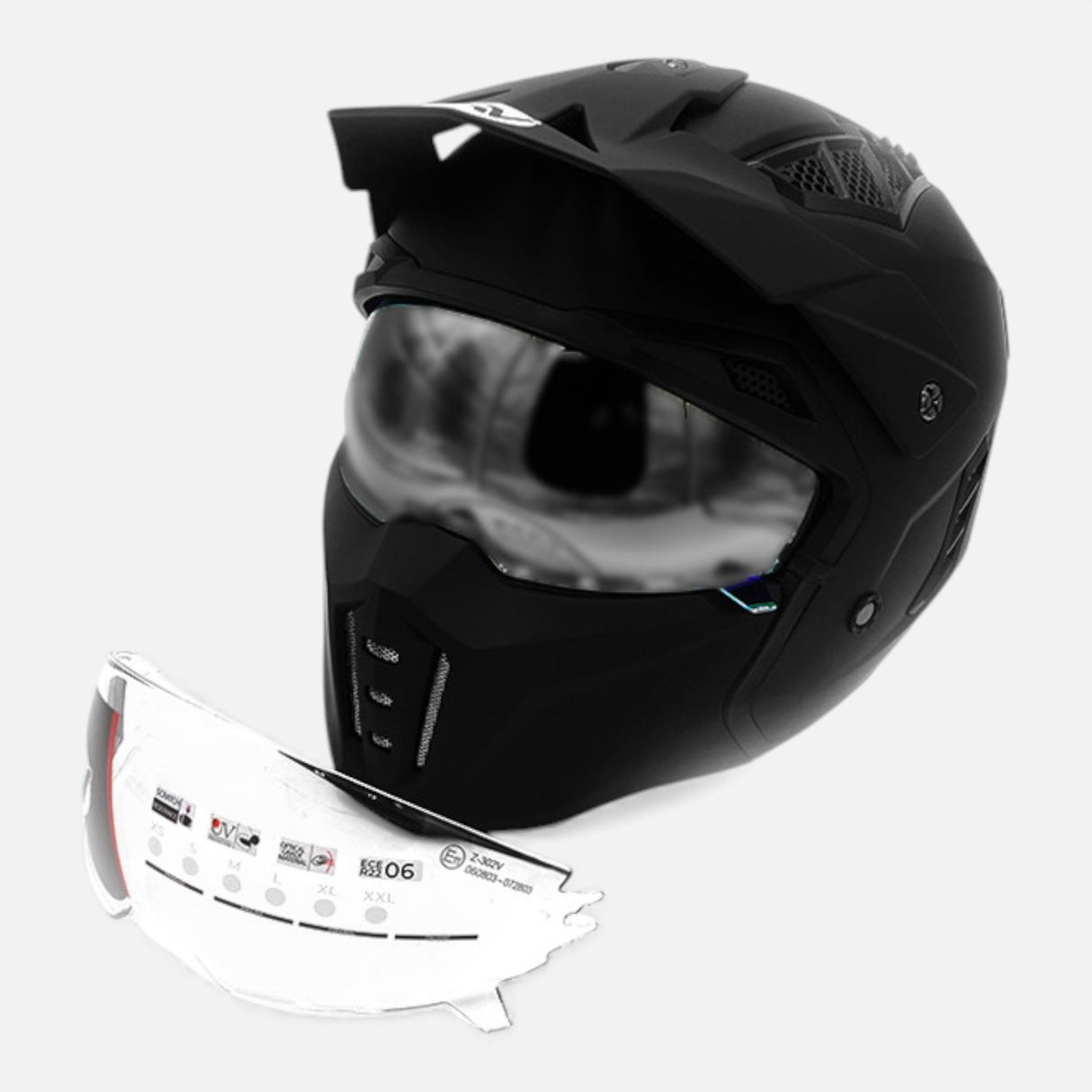 Casque Street FRV Panther – Noir mat
