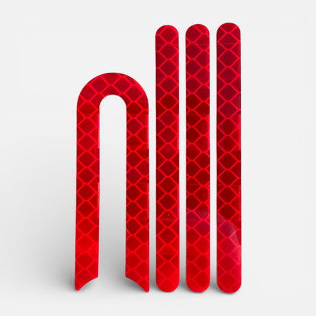 Stickers réfléchissants rouges caches vis roues Xiaomi
