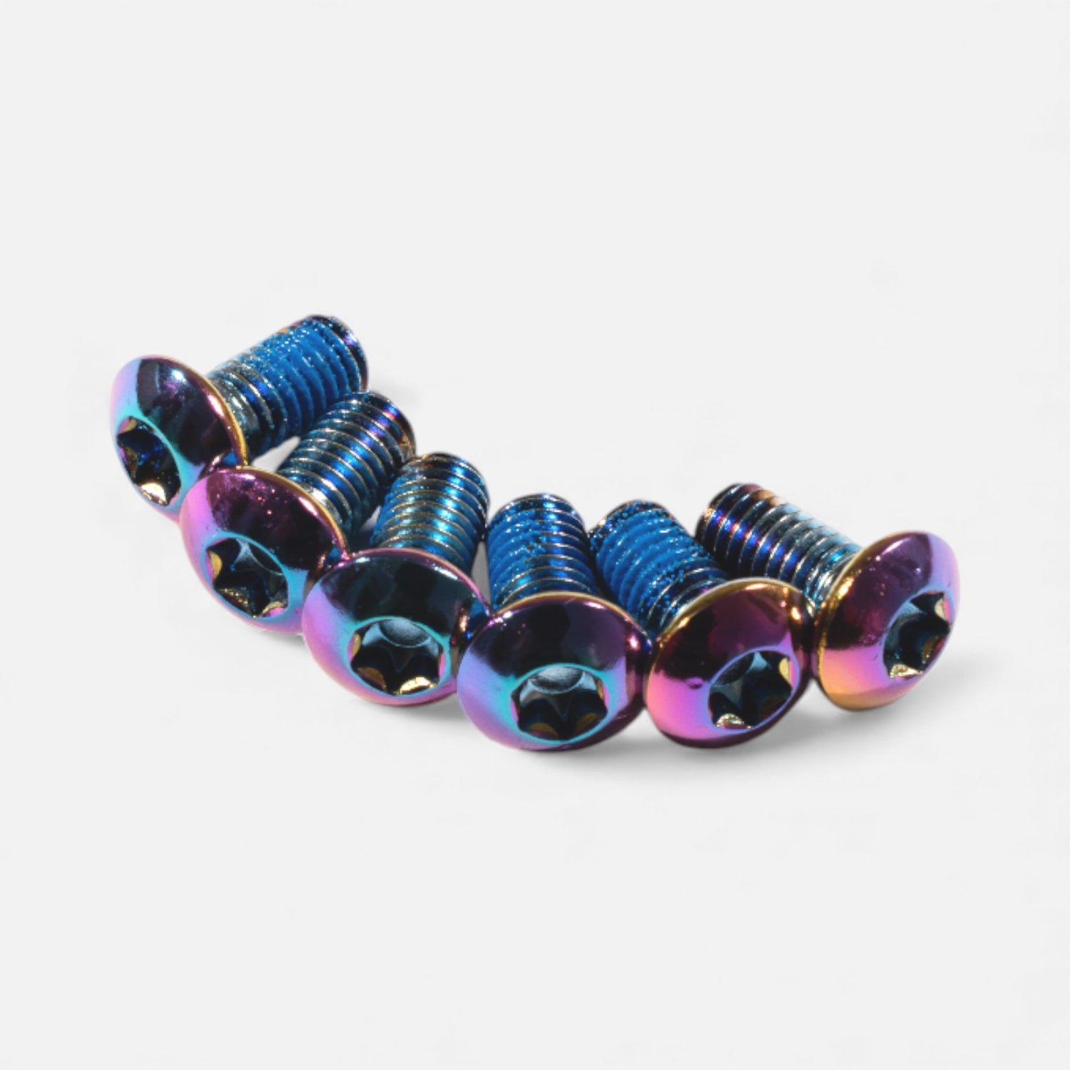 M5x10 mm brake disc screw kit (x6) – Multicolor, scooter &amp; bike