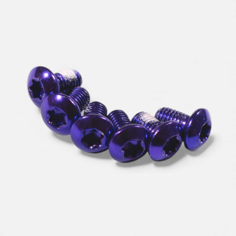 Kit vis disque frein M5x10 mm (x6) – Violet, trottinette & vélo