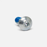 Tête bombée argentée et empreinte à six pans creux de la vis M5 x 14 mm